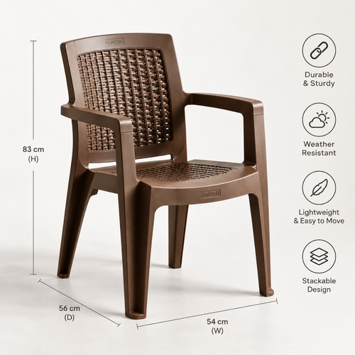 Adarsh Plastic Arm Chair